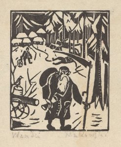 Tiden - en gammel mand i skoven af Tadeusz Makowski