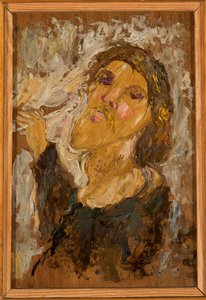 Selbstporträtstudie af Tadeusz Makowski