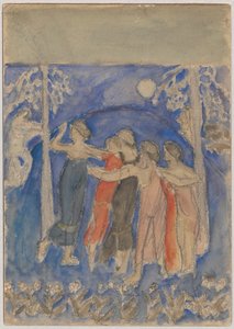 Dansende nymfer af Tadeusz Makowski