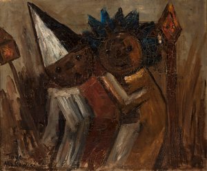 Fed torsdag (Mardi Gras) af Tadeusz Makowski