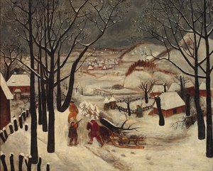 Vinter af Tadeusz Makowski