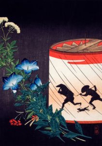 Klokkeblomst og lanterne af Takahashi Hiroaki