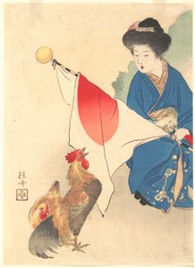 "Totenko" Bungei Club Vol. 15 Nr. 1 Frontispice af Takeuchi Keishū
