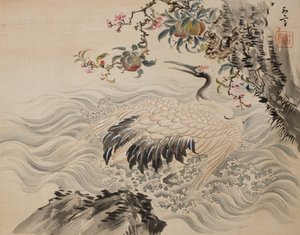 Blomster og fugle, 1800-tallet. af Taki Katei