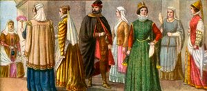 Italiensk kjole fra det 16. århundrede af Tancredi Scarpelli