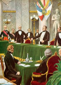 Cavour ved Paris-kongressen, 1856 af Tancredi Scarpelli