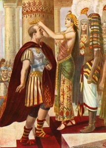 Cleopatra byder Cæsar velkommen af Tancredi Scarpelli