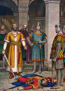 Odoacers død, dræbt af Theodoric, østgoternes konge af Tancredi Scarpelli