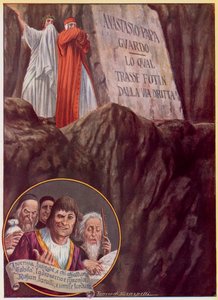 Illustration til Dantes guddommelige komedie af Tancredi Scarpelli