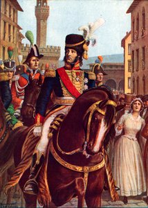 Joachim Murat på vej ind i Firenze, 19. januar 1801 af Tancredi Scarpelli