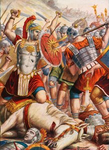 Lucullus kæmper for at stoppe Mithridates fremrykning af Tancredi Scarpelli