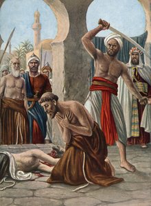 Kristne missionærers martyrdød i Indien af Tancredi Scarpelli