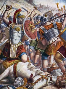 Romersk oldtid: Den romerske general Lucullus (115-67 f.Kr.) erobrede Tigrane II og de pontiske og armenske hære og erobrede Tigranocerte (Tigranokert eller Tigranocerta), som han ransagede, Armenien, 6. oktober 69 f.Kr. (østlige krige: romersk general Luc af Tancredi Scarpelli