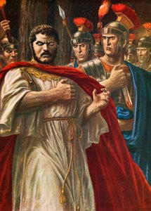 Kejser Caracalla ved at blive dræbt af Julius Martialis af Tancredi Scarpelli