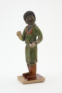 Groom, ca. 700-750 (lertøj med bly-silikat glasurer og malede detaljer)