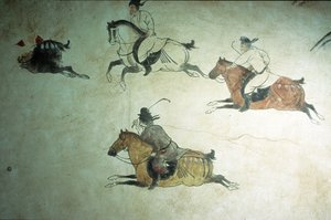 Kronprins Zhangs grav, 2. år af Shenlong, Tang-dynastiet, 618-907 af Tang Dynasty Chinese School