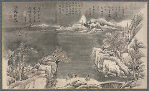 En af otte udsigter over floderne Xiao og Xiang, 1788. af Tani Bunch