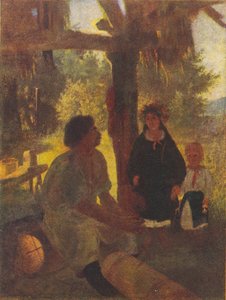 Ukrainsk:  Ved bigården Ved bigården