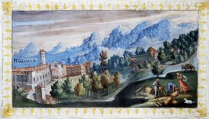 Udsigt over Bagnaia af Tarquinio Ligustri