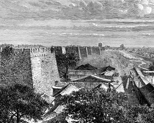 Pekings gamle bymur, Kina, 1800-tallet