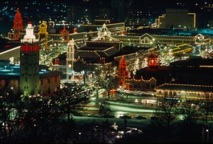 Julelys om natten, Kansas City af Ted Spiegel