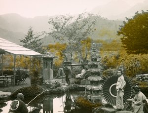 Fiskedag i Dainichi-haven - Do i Nikko ca. 1900 - 1915 (fotografi) af Teijiro Takagi