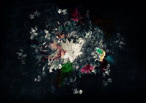 Bouquet XI, 2018 (blandet medier på lærred)