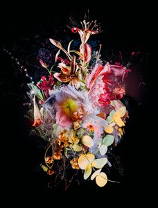 Bouquet XX, 2016 (blandet medier på lærred)