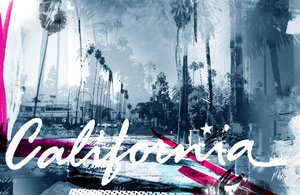 Kalifornia, 2015 (kollaasi kankaalle) af Teis Albers