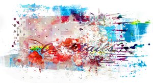 Cocktails, 2016 (Collage på lærred) af Teis Albers