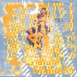 Pin up II, 2015 (Collage på lærred) af Teis Albers