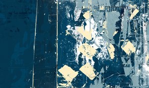 Quilty, 2014 (Collage på lærred) af Teis Albers