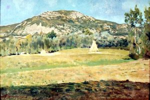 august i Pietramala af Telemaco Signorini