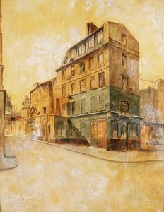 Montmartre af Telemaco Signorini