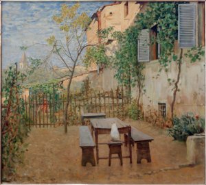 Septembermorgen i Settignano af Telemaco Signorini
