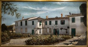 Toscana villa af Telemaco Signorini