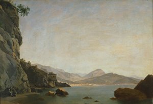 Udsigt over Salerno-bugten (olie på lærred)