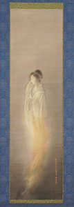 Ghost [højre af et par], juli 1900 (blæk og lys farve på silke) af Terasaki Kogyo