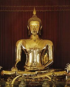 Buddha-billede (guld) af Thai School