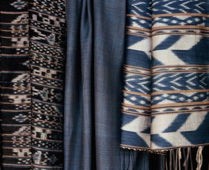 Moderne indigo stof, Thailand (tekstil) af Thai School
