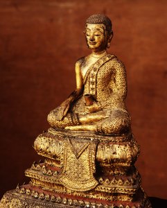 Munkebillede fra det tidlige 19. århundrede (bronze) af Thai School