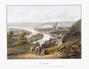 Rouen, set fra Bon-Secours, 1823-1826