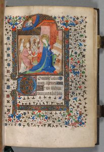 Tidebog (brug af Paris): Fol. 37r, Bebudelse