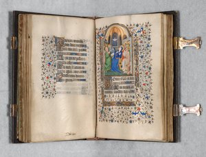 Timebog Brug af Paris: Fol. 108r, Pinsen, ca. 1420.
