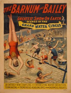 Barnum & Baileys største show på jorden. Scener i det store vandcirkus, ca. 1895 af The Strobridge Lithographing Company