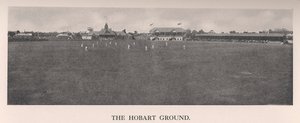 Hobart Cricket Ground, Tasmanien, Australien, 1912 af The Sydney Daily Telegraph