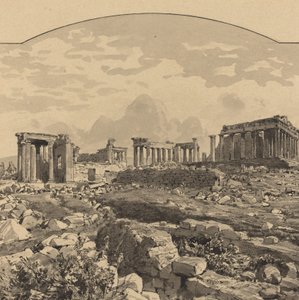 Parthenon fra øst, 1890.