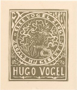 Ex libris af Hugo Vogel af Theo van Hoytema