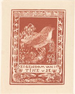 Ex libris af Tine van Hoytema af Theo van Hoytema