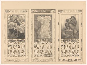 Kalendere for juli, august og november 1910